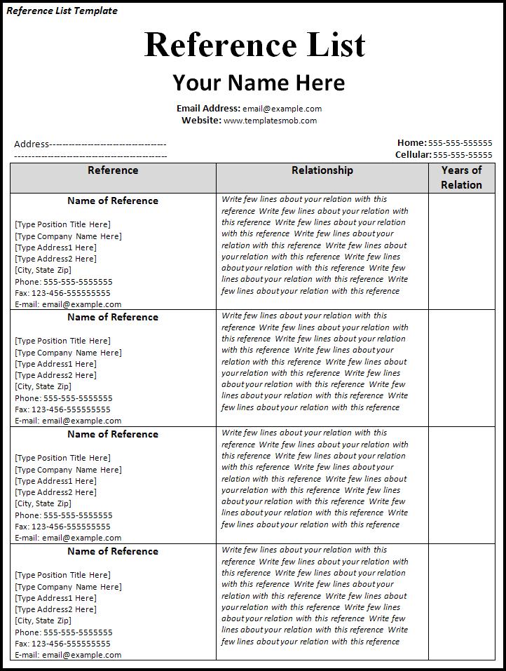 reference-list-template-reference-list-template-pdf